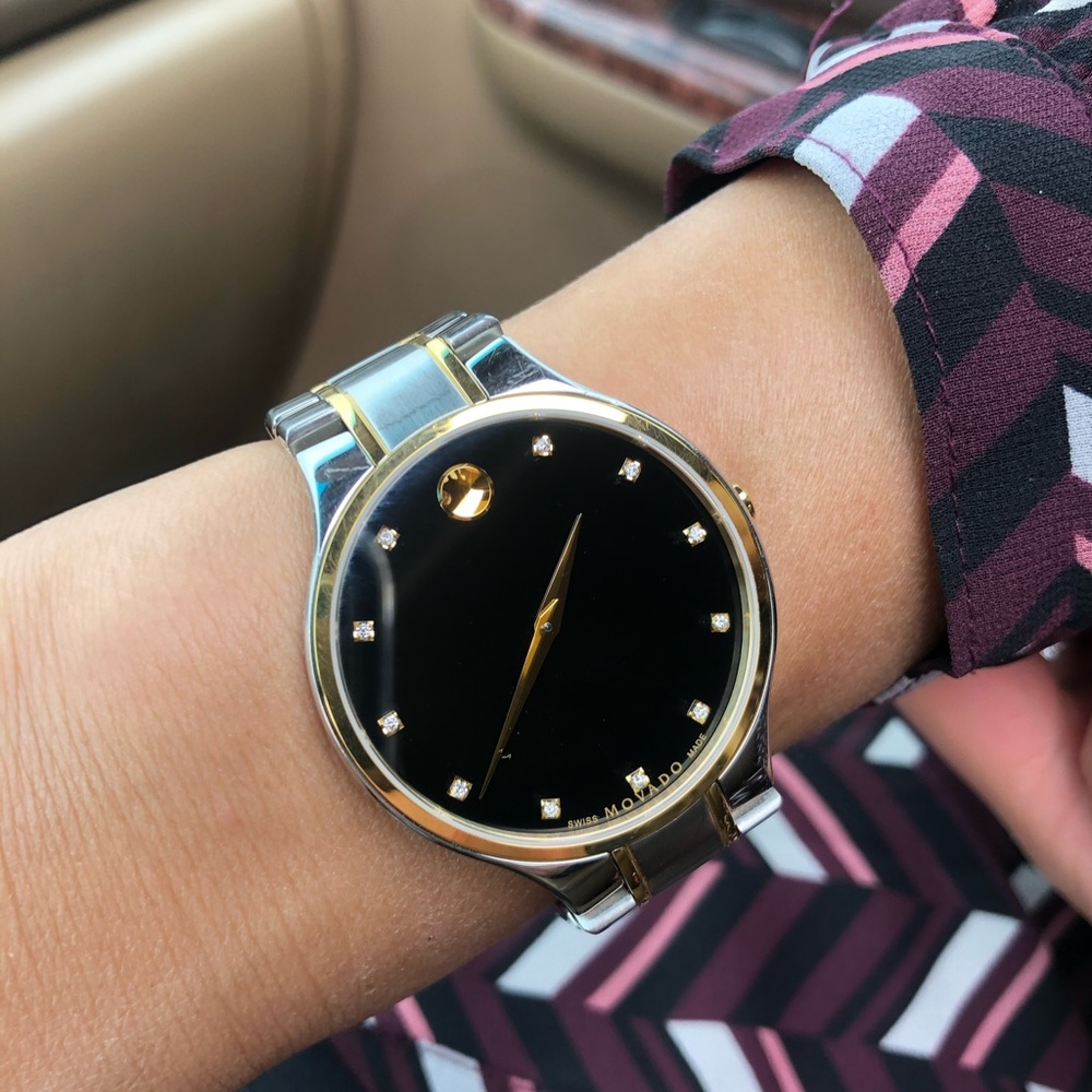 Movado Esperanza, 39 mm stainless steel gold
